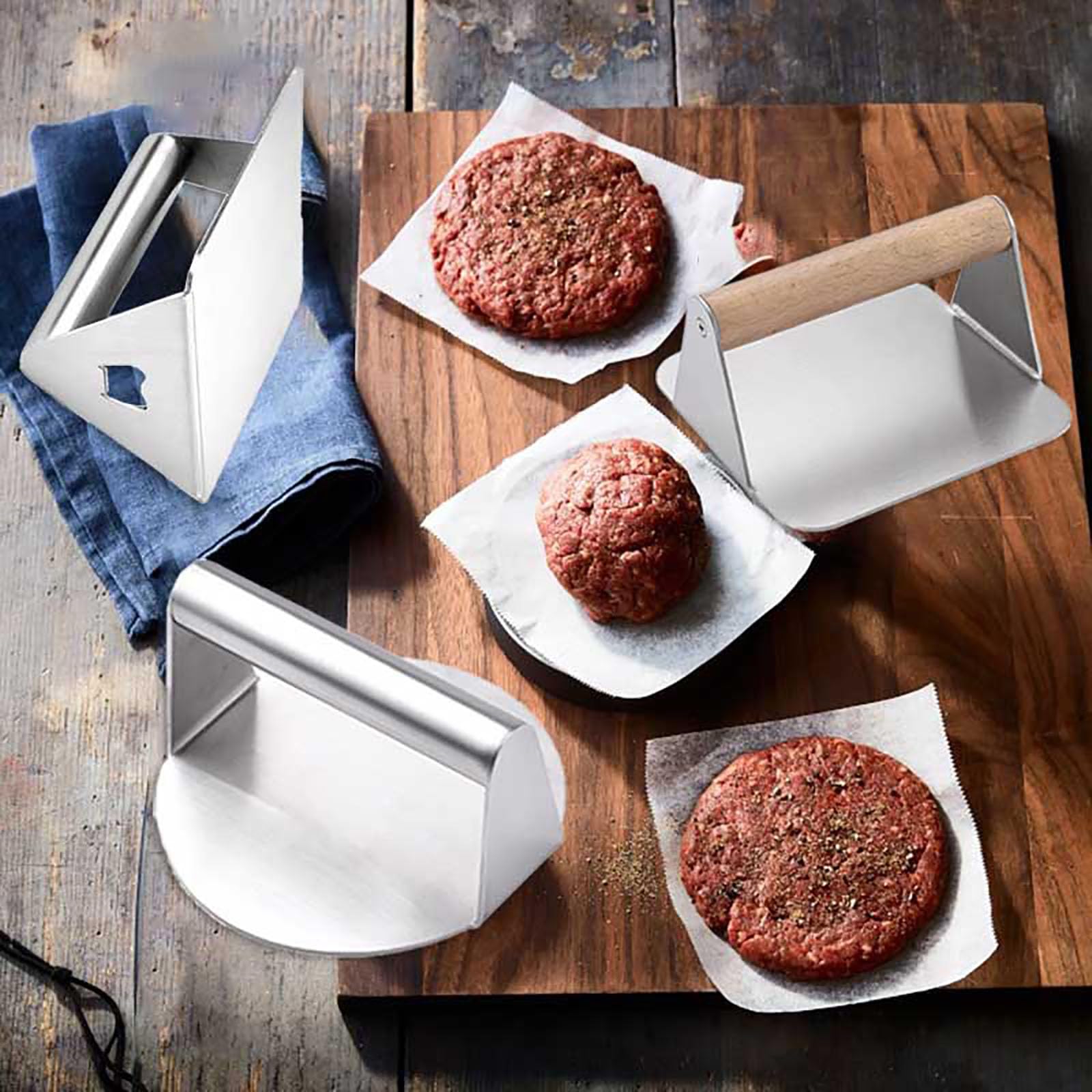 ミートプレス　ハンバーガー　業務用 ミートプレス 業務用 ハンバーガー パティメーカー ステンレス鋼